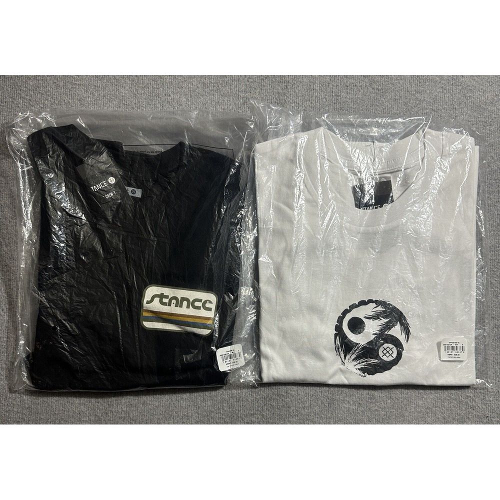 Stance‎ Crew Tee Bundle of 2 Brand New With Tag 2 Styles Short Sleeve Size Small